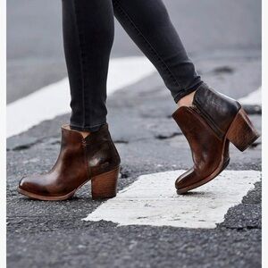 Bed Stu Distressed Leather Ankle Boots